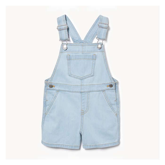 Toddler Girls' Denim Short Overall